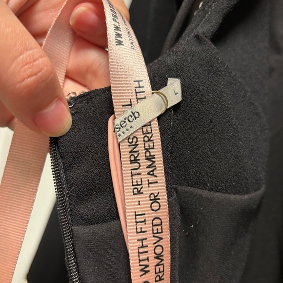 NWT House of CB Rosa Black Crystal Rhinestone Embellished Maxi Dress Gown L - Picture 13 of 14